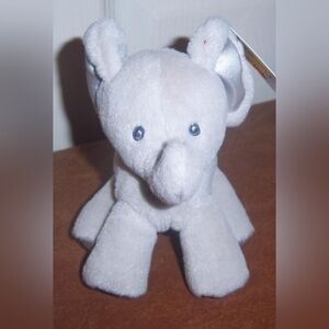 NEW Gray GUND Bubbles The Elephant Rattle